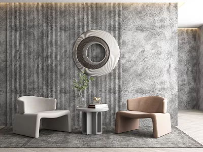 Modern Casual Sofa Combination Single Sofa 3d model