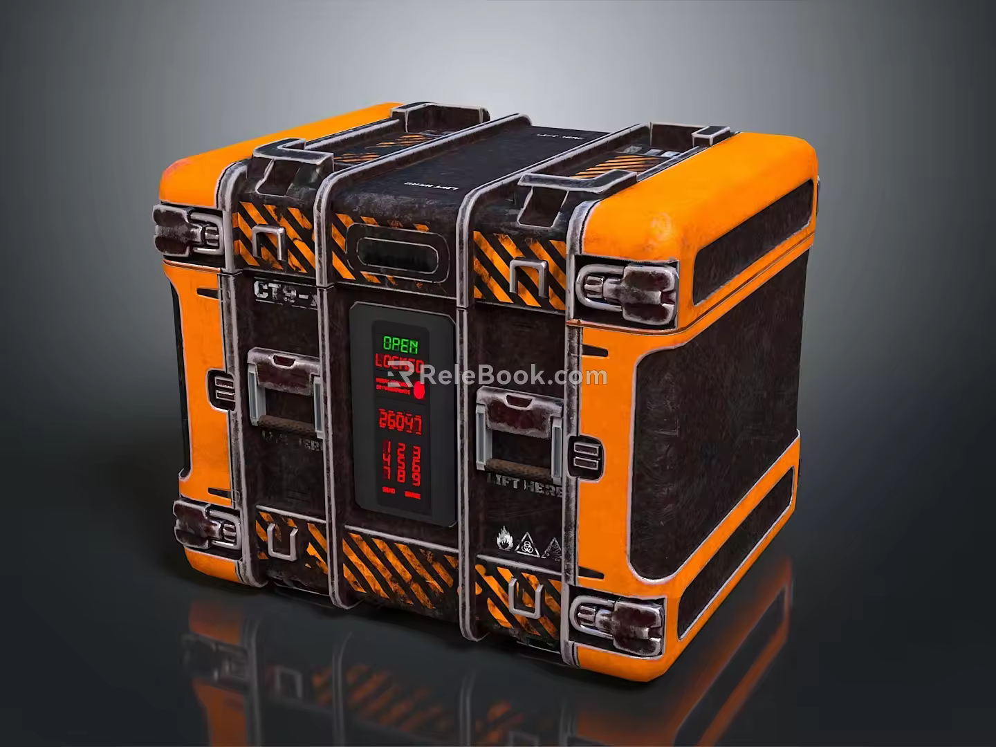 Modern Science Fiction Box Science Fiction Box Military Box Password Box 3d model