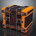 Modern Science Fiction Box Science Fiction Box Military Box Password Box 3d model