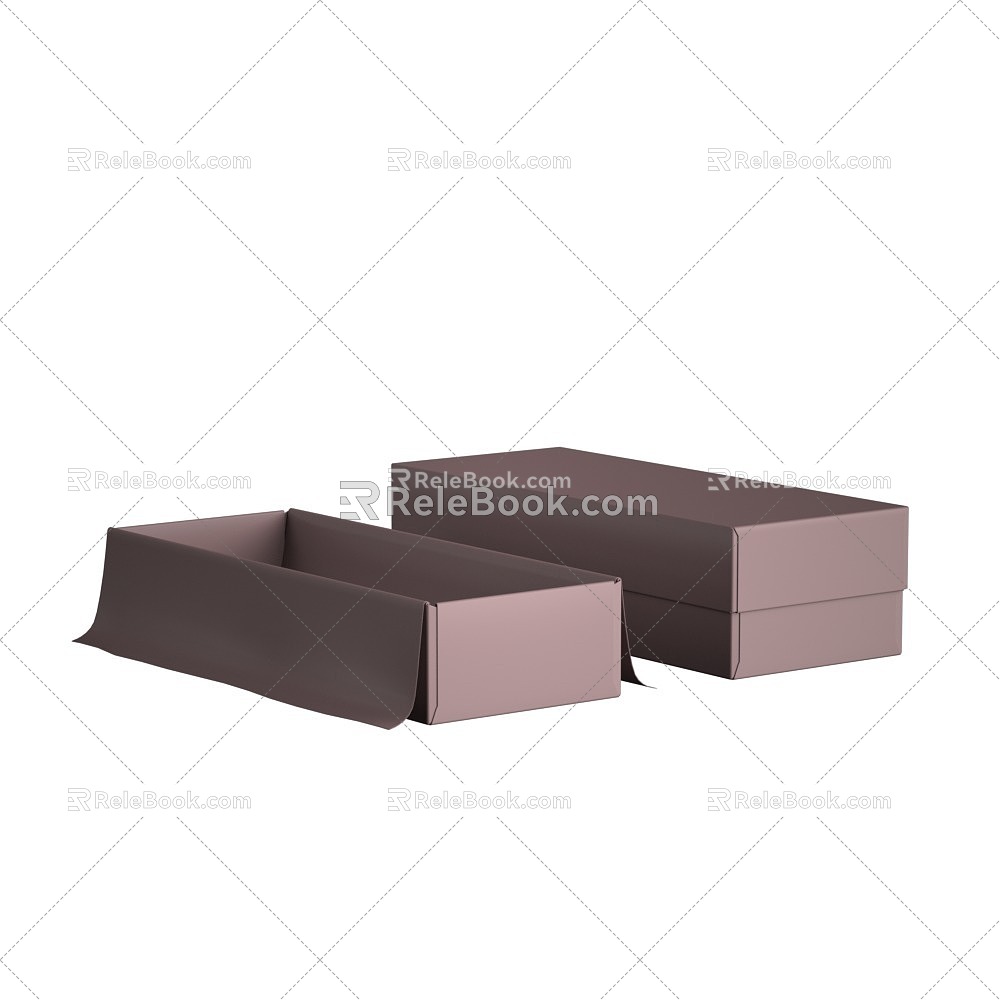 Gift box packaging box 3d model