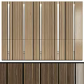 Modern Interior Wooden Slat Wall Design With Vertical Timber Panels And Textured Stripes 3d model