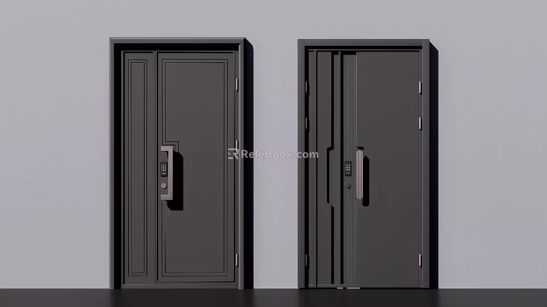 Modern security door 3d model