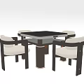 Fire-heating table and chair combination heating table and chair 3d model