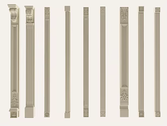 Jane's Roman Column Line 3d model