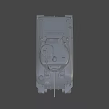 Highly Detailed Tank 3D Model Wireframe Design With Military Vehicle Features