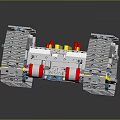 Educational Building Block Toy With Tracked Structure And Colorful Parts For Kids