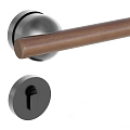 Light Luxury Door Handle Split Door Handle Door Lock Solid Wood Round Handle 3d model