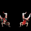 Game Movie Character In Red And White Suspender Outfit With White Stockings And Red Shoes