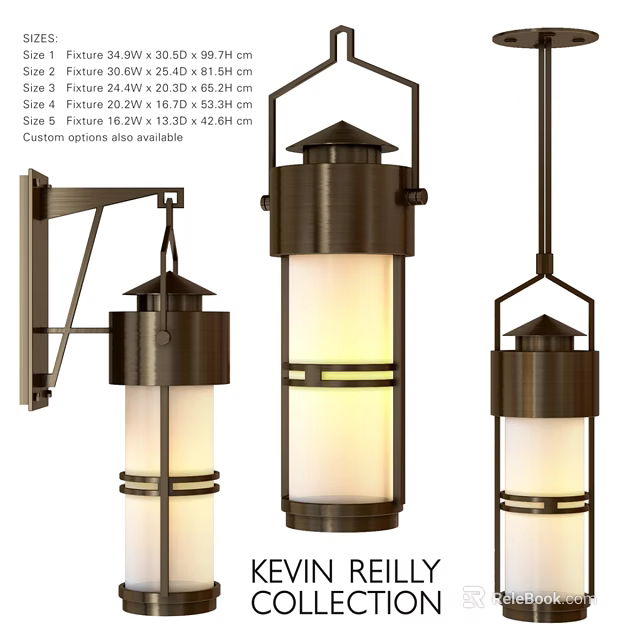 Outdoor Lights With Wall Mounted And Hanging Designs Various Sizes Custom Options 3d model 