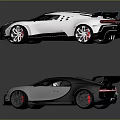 Luxury Sports Cars In Multiple Colors With Sleek Design And Rear Spoilers
