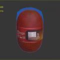 Whole Red Round Sealed Packaged Food Item with Label and Text on Packaging