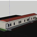 Spacious Warehouse Storage With Metal Shelves Cardboard Boxes Windows And Fluorescent Lighting