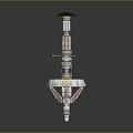 Detailed Space Station Model Featuring Ring Structure And Cylindrical Orbital Module Components 3d model
