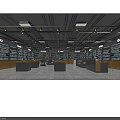 Modern Bookstore Interior With Bookshelves Display Counters Sofa Seating Ceiling Lights And Gray Floor