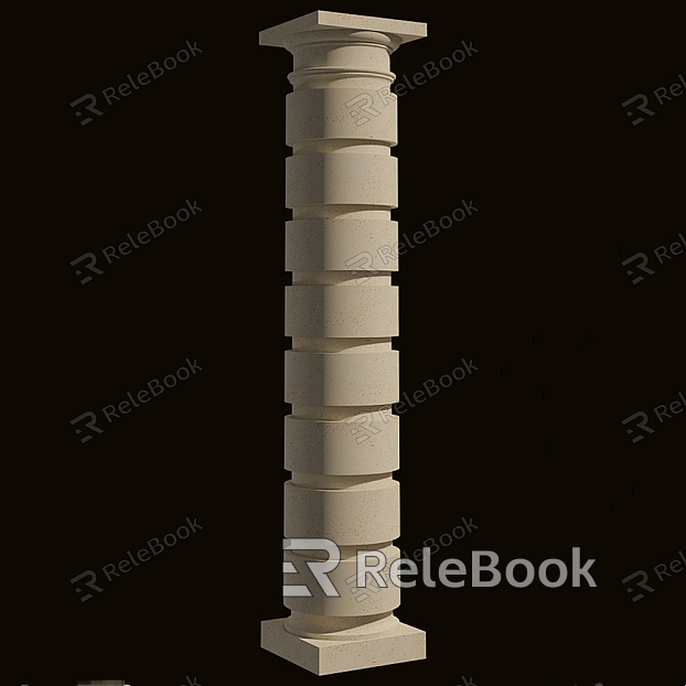 European Roman column pilasters Roman column model