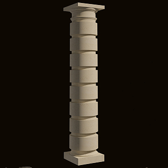 European Roman column pilasters Roman column 3d model