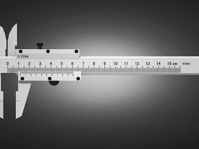 Accurate Metal Vernier Caliper Hardware Tool with 15cm Scale for Precise Measurement 3d model
