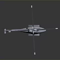 White Helicopter With Main Rotors Tail Rotor Landing Gear And Aerodynamic Design