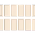 Modern Wardrobe Doors With Paneled Design And Beige Color Finish In Simple Style