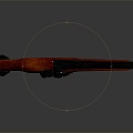 Vintage musket pistol 3d model