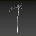 Frost Sickles Sickles Cold Weapons Reaper Sickles Weapons Scimitar Evil Sickles Game Equipment Frostbite Sickles 3d model