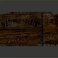 Vintage Wooden Storage Crate With Western Packing Chicago Branding And Metal Handles