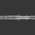 LUCH Missile White Body With Fins Military Weapon Aerodynamic Design Structure