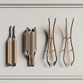 Modern Decorative Door Handles With Wooden And Metal Elements And Various Shapes