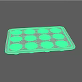 12 Cavity Flower Shaped Aluminum Baking Pan For Homemade Pastry Dessert