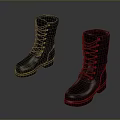 Gray Lace Up Waterproof Rain Boots For Daily Use In Rainy Weather