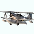 Modern aircraft World War II fighter 3d model