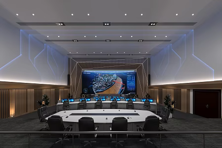 Digital Intelligence Hall 3d model