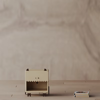 Modern Bedside Cabinet 3d model