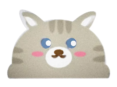 Cute Cartoon Cat Face Shaped Carpet For Home Decor And Living Room 3d model