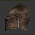 Ancient Medieval Copper Helmet With Spiked Top And Riveted Details