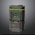 Self service Electronic Appliance Gray Casing Green Circular Light Strip Display Screen Paper Outlet
