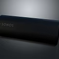 Sonos Wireless Computer Speaker in Black Cylindrical Shape with Mesh Surface