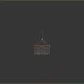 Stylish Net Hammock with Orange Wooden Accents on Dark Background