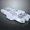 Modern Spaceship Spacecraft 3d model