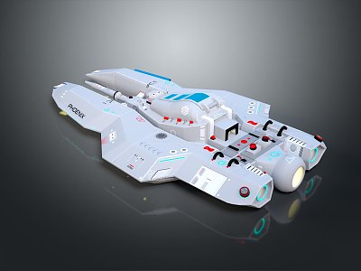 Modern Spaceship Spacecraft 3d model