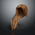 Game and Movie Character Realistic Long Brown Flowing Hair Wig Design