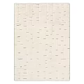 Neutral Beige Square Rug With Textured Geometric Patterns For Modern Interiors