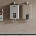 Modern Wall Mounted Water Heaters With Digital Displays For Home Daily Use
