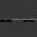 Industrial Double Metal Platform with Safety Railings and Sturdy Structure