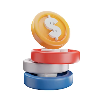 Modern Gold Coin Currency Gold Coin Icon Cartoon Gold Coin 3d model