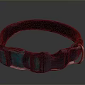 Durable Teal And Navy Blue Pet Collar With Secure Metal Buckle