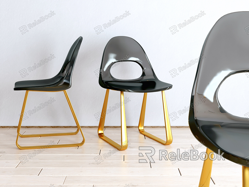 Light Luxury Dining Chair model