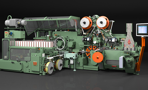 modern engine cigarette factory machine 3d model