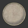 Rustic Stone Pedestal Washbasin Design With Classic Texture And Smooth Basin