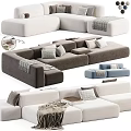 Modern Multiplayer Sofa Module Sofa 3d model